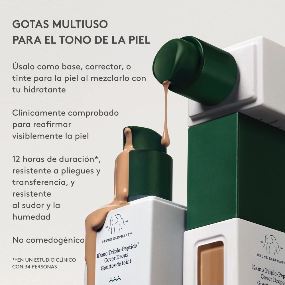 KAMO TRIPLE-PEPTIDE&trade; COVER DROPS (BASE DE MAQUILLAJE)